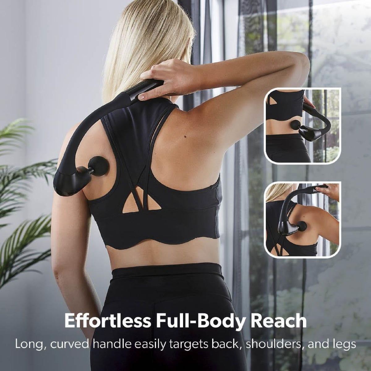 Geepas Curved Handle Massage Gun - HEAT MASSAGERS - Beattys of Loughrea