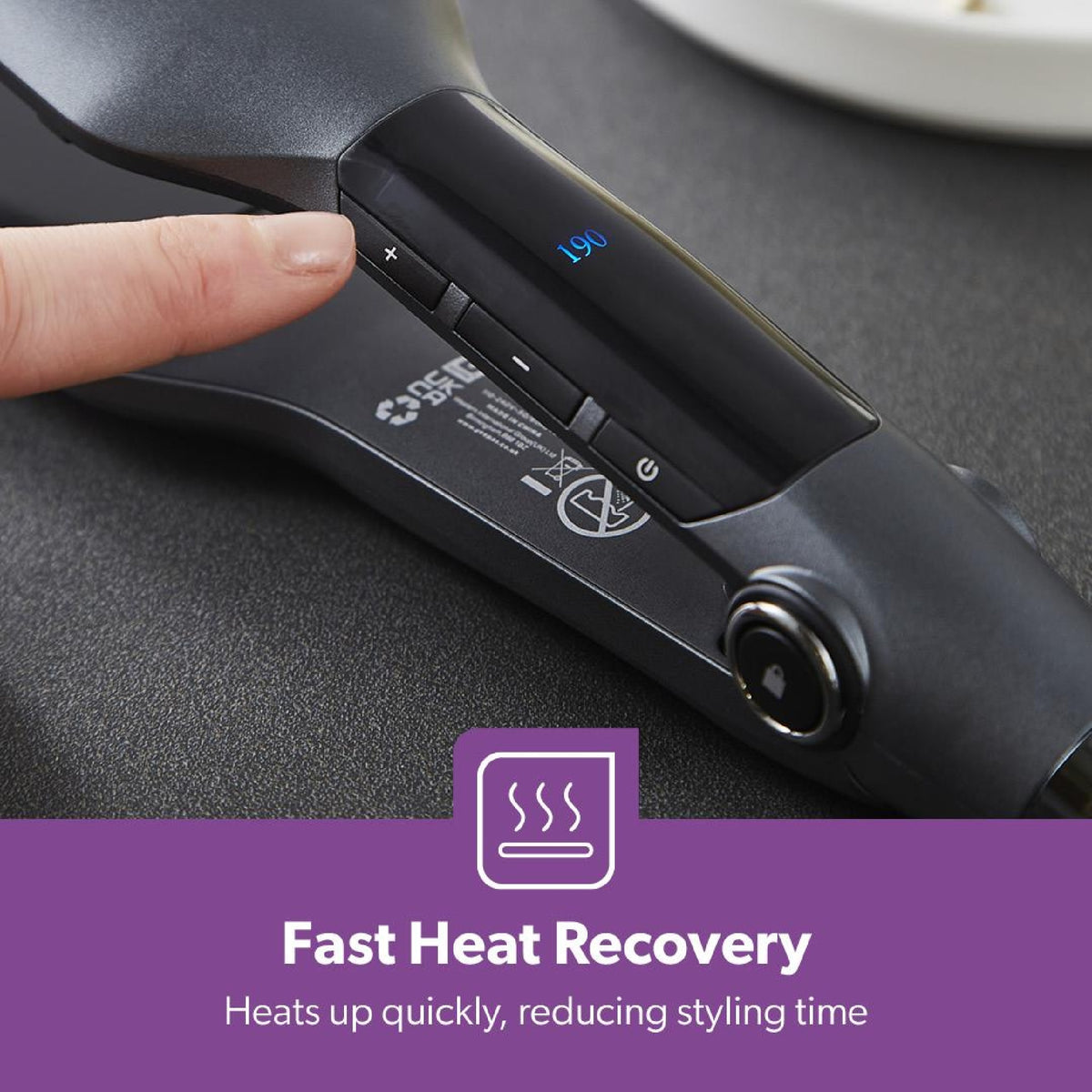 DIGITAL THERMO-CERAMIC HAIR STRAIGHTENER WI
