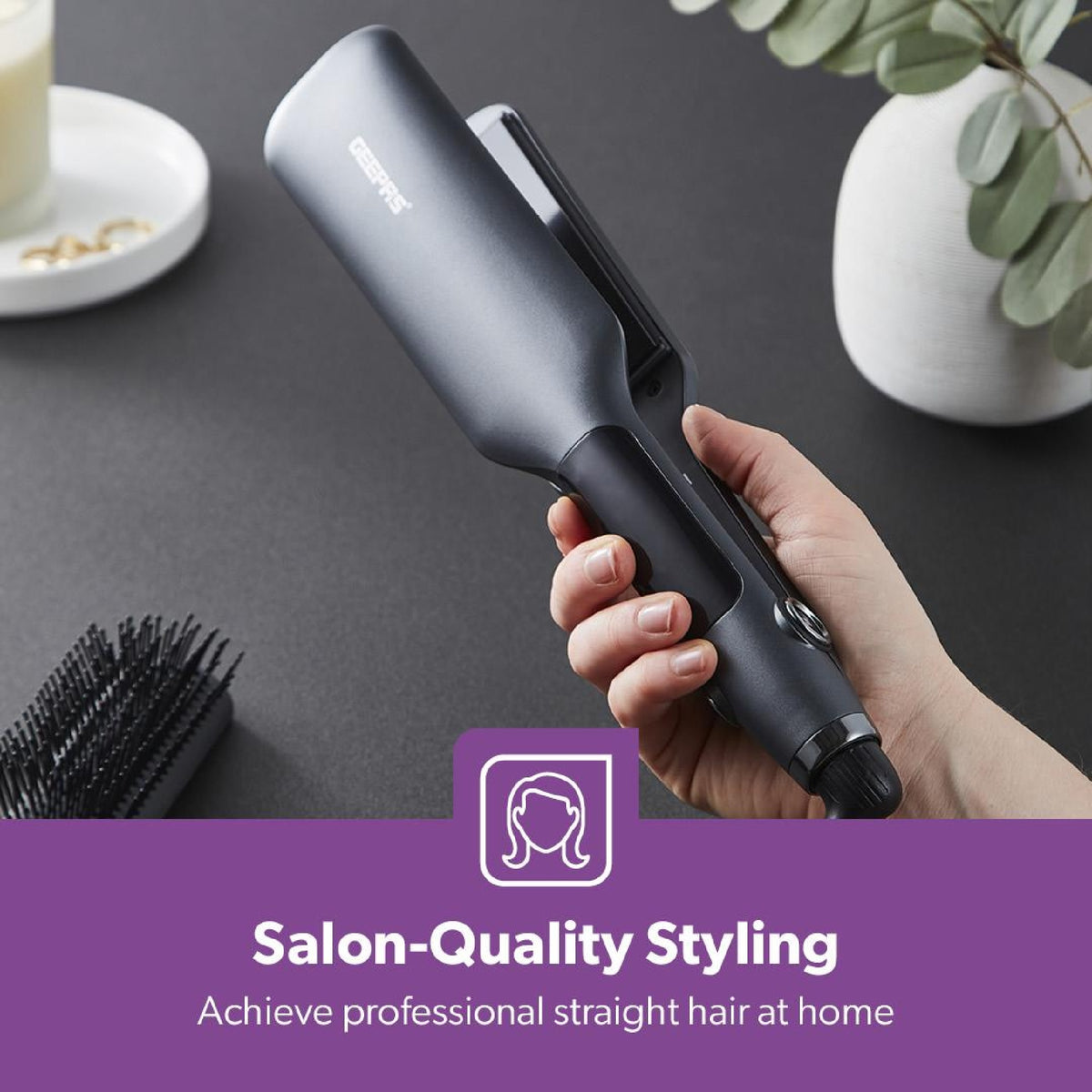 DIGITAL THERMO-CERAMIC HAIR STRAIGHTENER WI