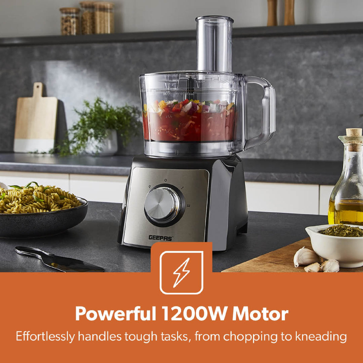 Geepas Food Processor, 2 Speed, 1200W - FOOD PROCESSORS - Beattys of Loughrea