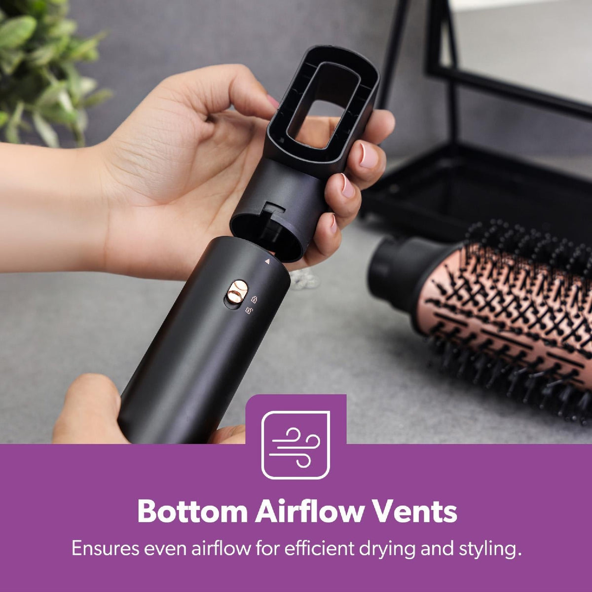 3-IN-1 CERAMIC HAIR STYLER COMB 1200W WI