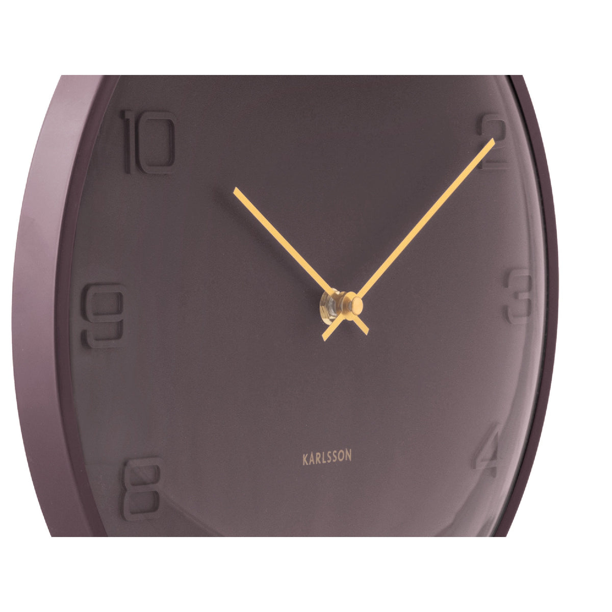 Karlsson Fuerte Dome Wall Clock - Earth Brown