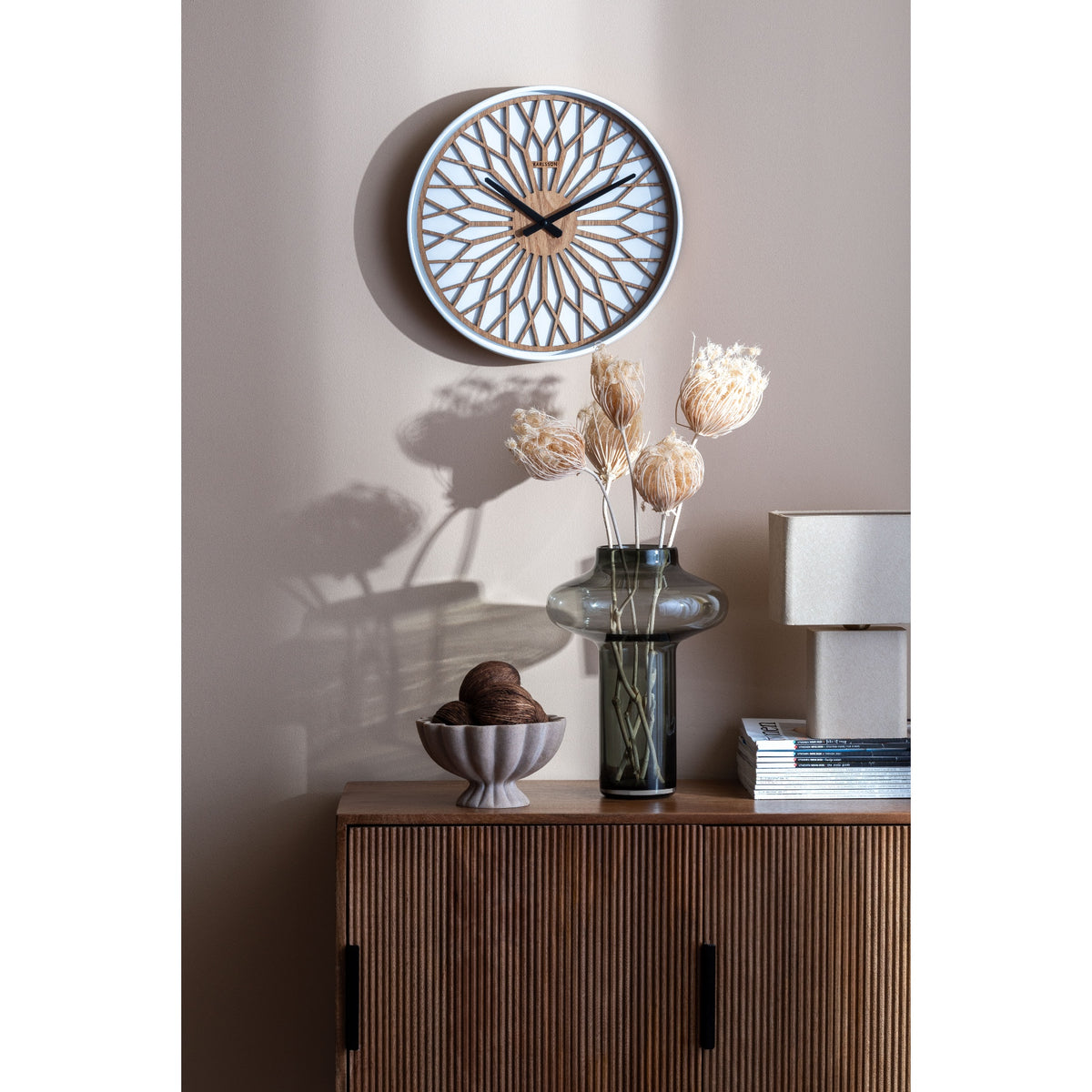 Karlsson Girasol Wall Clock - White