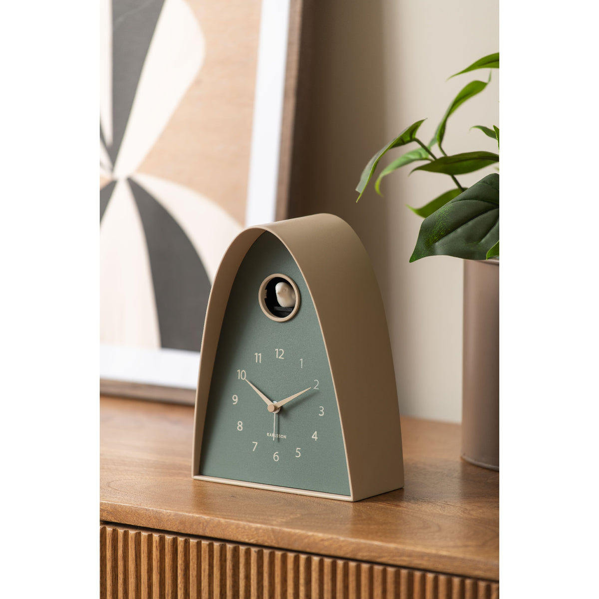 Karlsson Sion Cuckoo Alarm Clock - Jungle Green