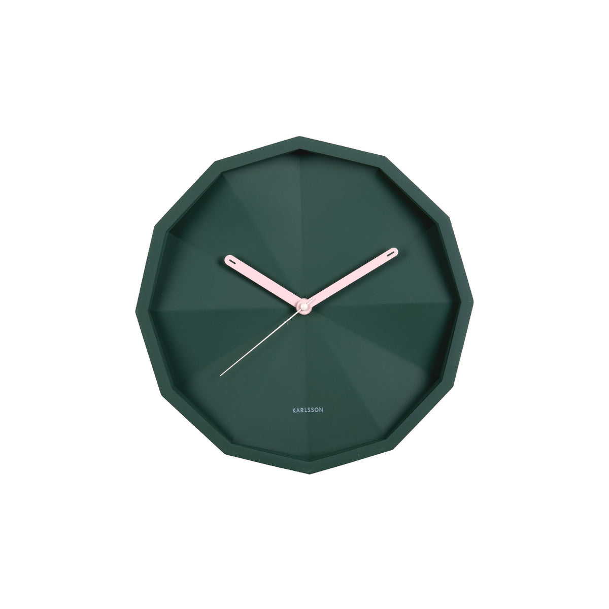Karlsson Firenze Wall Clock - Green & Soft Pink