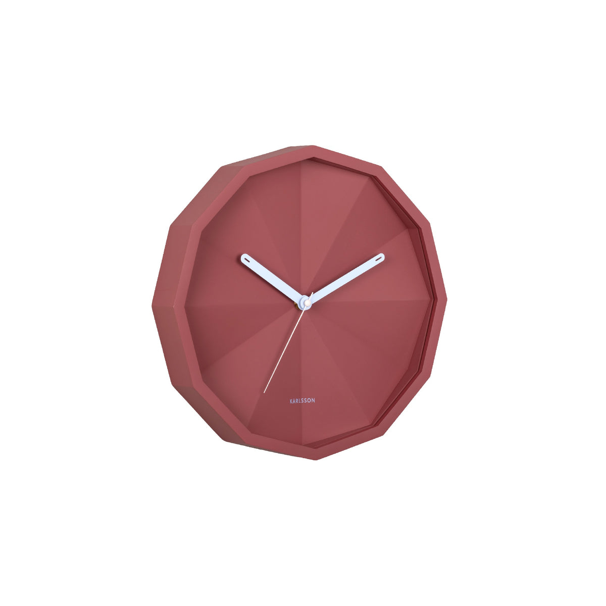 Karlsson Firenze Wall Clock - Red & Soft Blue