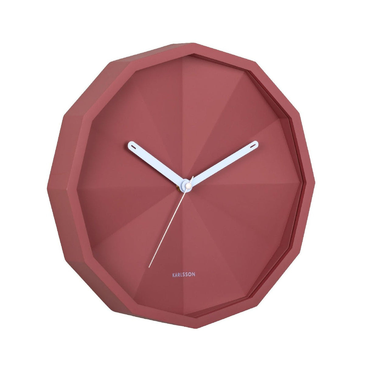 Karlsson Firenze Wall Clock - Red & Soft Blue - CLOCKS - Beattys of Loughrea