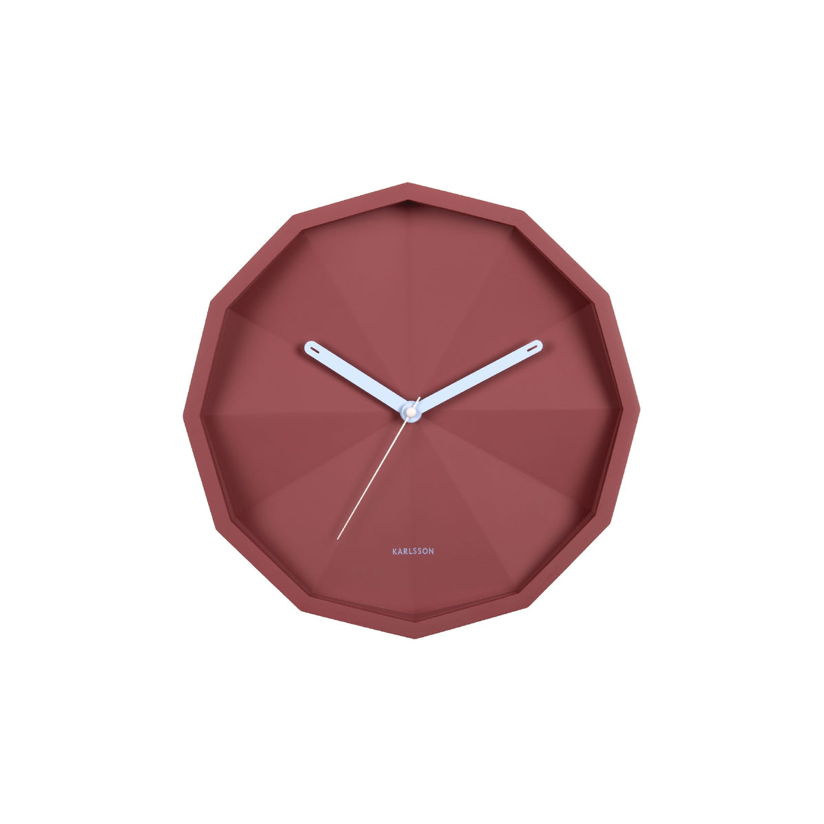 Karlsson Firenze Wall Clock - Red & Soft Blue