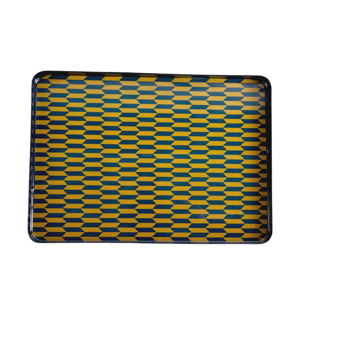 Present Time Tray Salerno Rectangle XL - Legion Blue & Olive Green