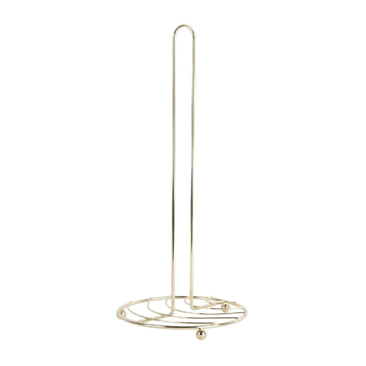 Present Time Kitchen Roll Holder Wired - Gold Plated - S/STEEL KITCHENWARE - Beattys of Loughrea