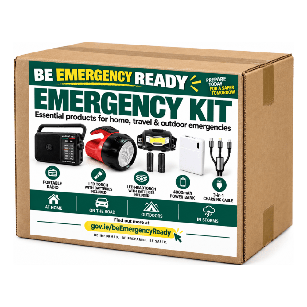 Emergency Kit – Radio, Torches, Power Bank & Charging Cable - TORCH/HANDLAMP - Beattys of Loughrea