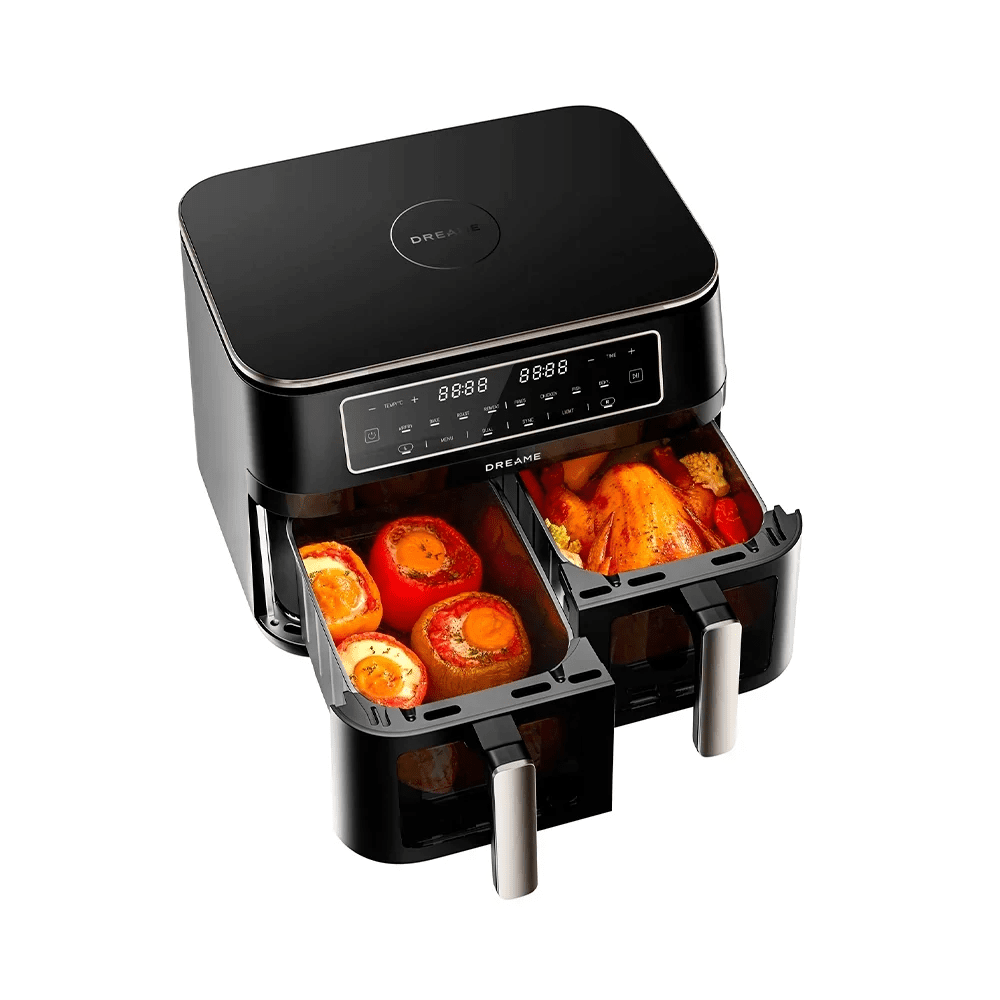 Dreame CrisTendDuo DZ30 Dual Zone Air Fryer, 11L Black - AIR FRYER / DEEP FAT FRYERS - Beattys of Loughrea