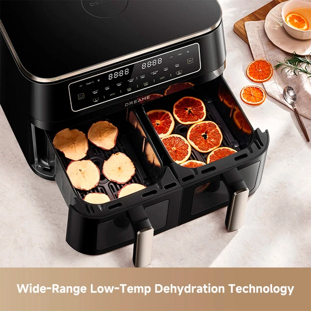 Dreame CrisTendDuo DZ30 Dual Zone Air Fryer, 11L Black