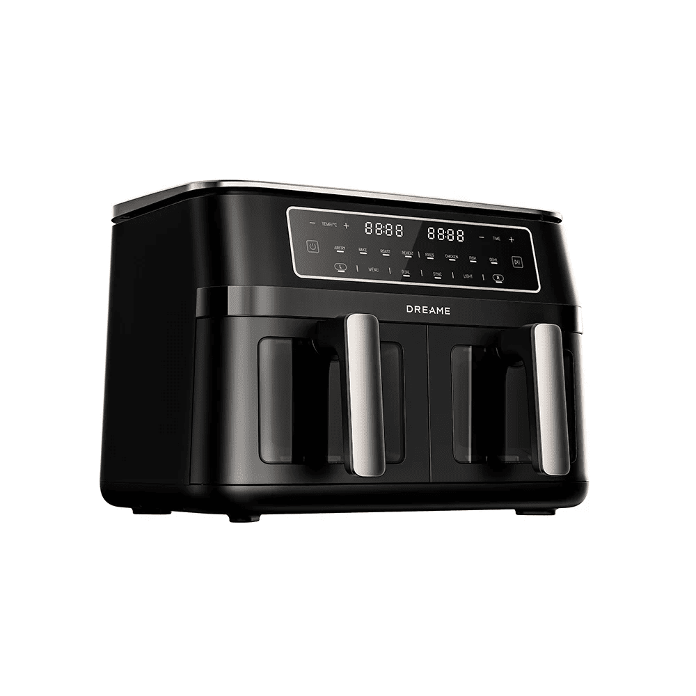 Dreame CrisTendDuo DZ30 Dual Zone Air Fryer, 11L Black - AIR FRYER / DEEP FAT FRYERS - Beattys of Loughrea