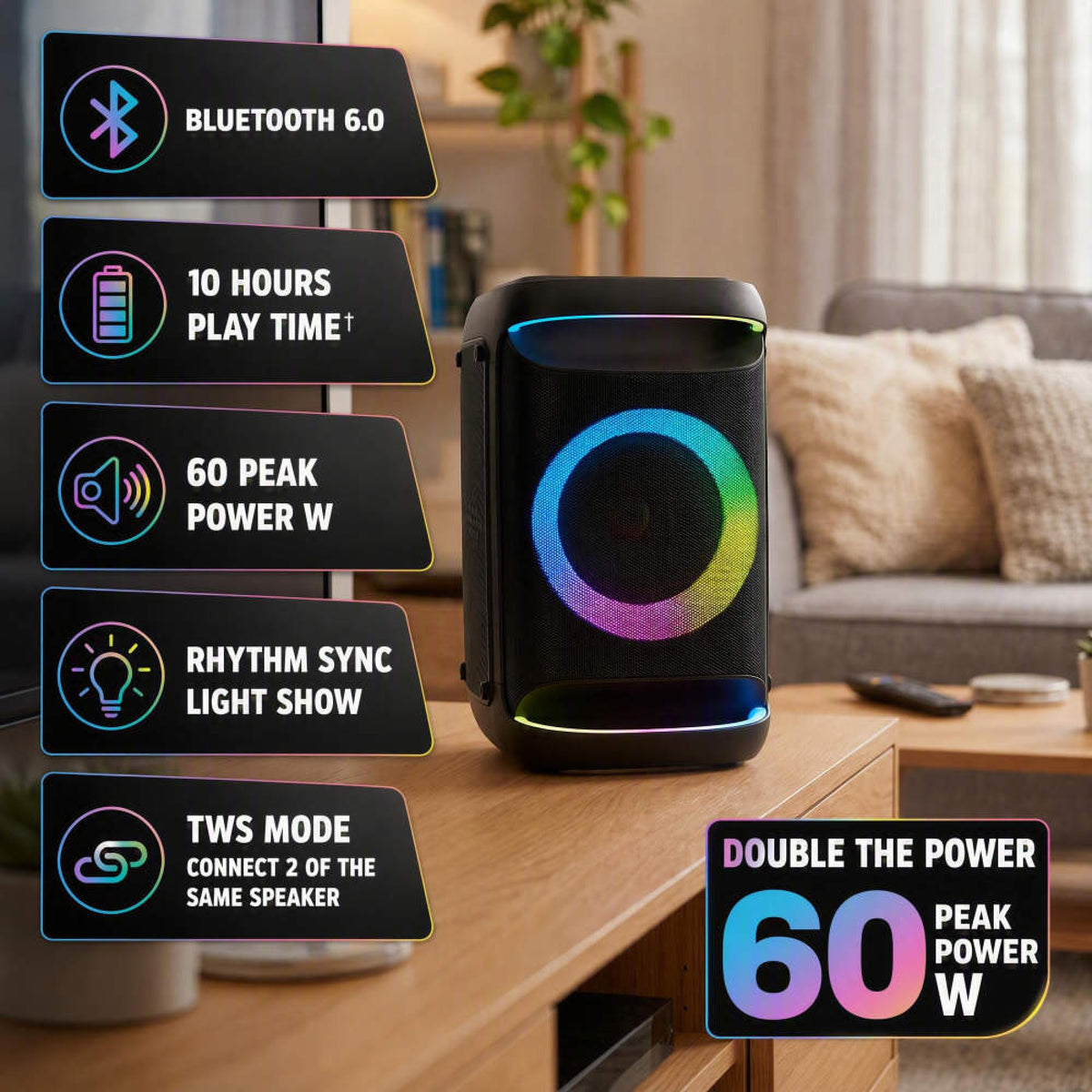 Intempo Party Cube Speaker