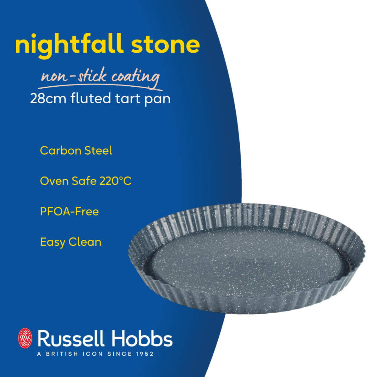 Russell Hobbs Nightfall Stone 28cm Tart Tin