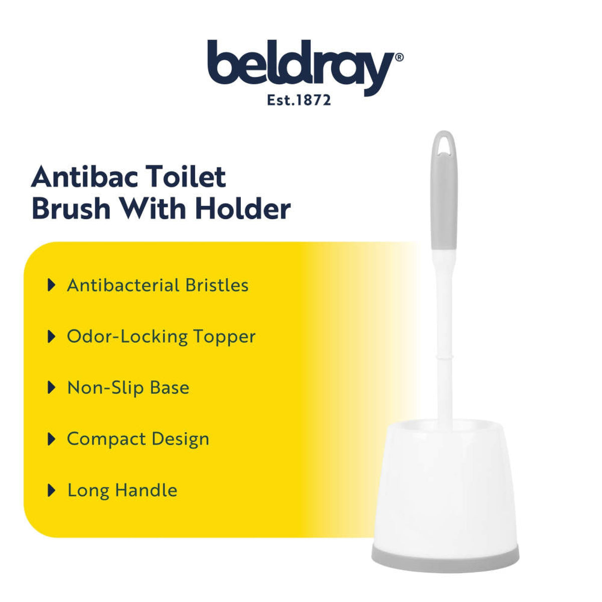 Beldray Antibac Toilet Brush & Holder