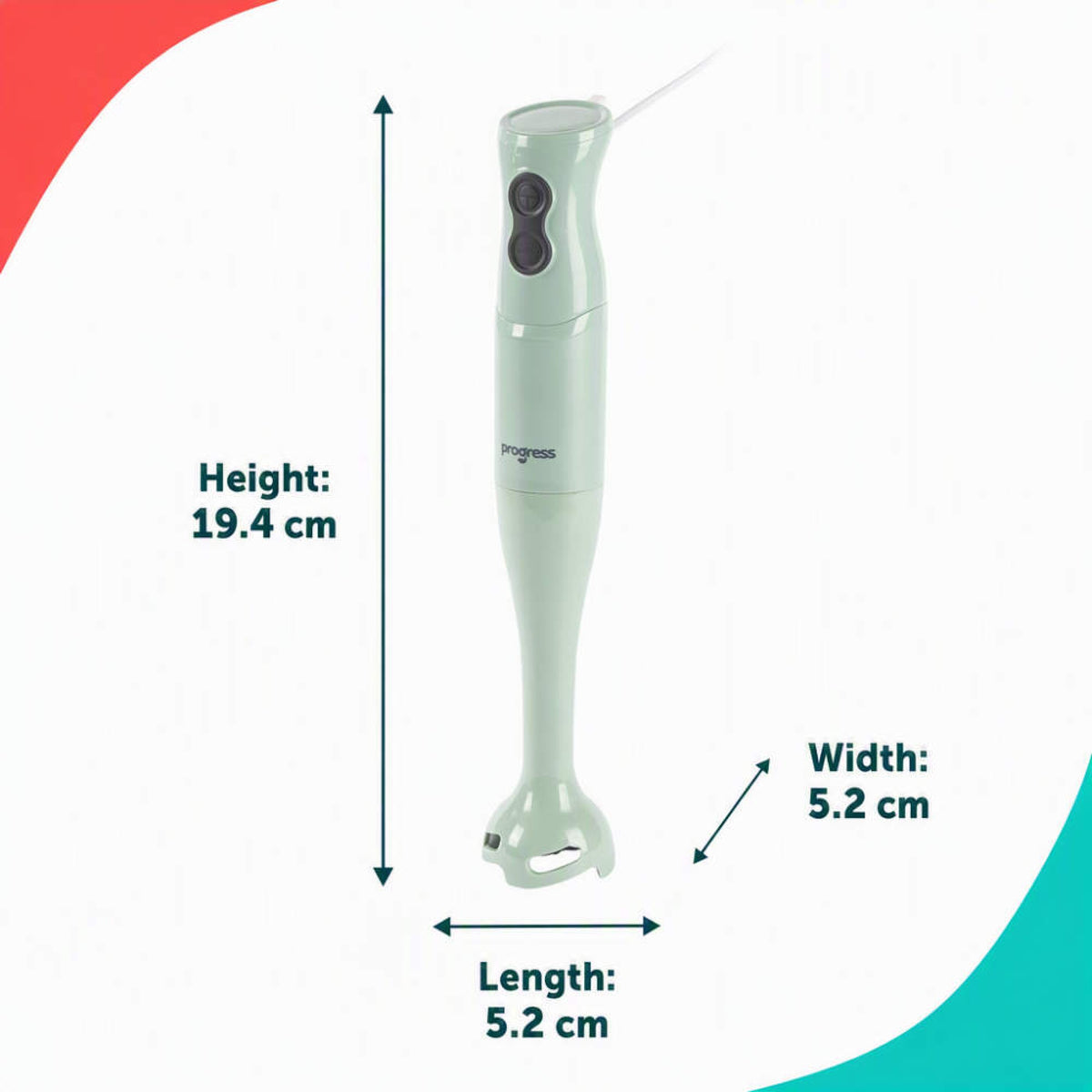 Progress Neutrals Hand Blender, Sage