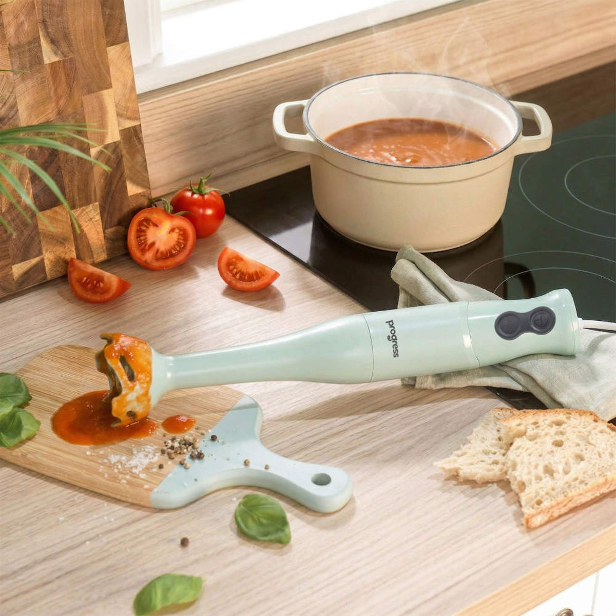 Progress Neutrals Hand Blender, Sage
