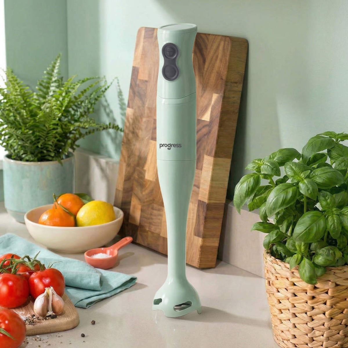 Progress Neutrals Hand Blender, Sage