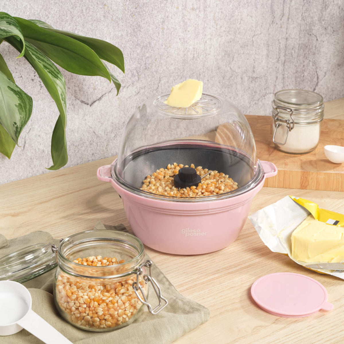 Giles & Posner Sorbet Mini Popcorn Maker, Gloss Pink