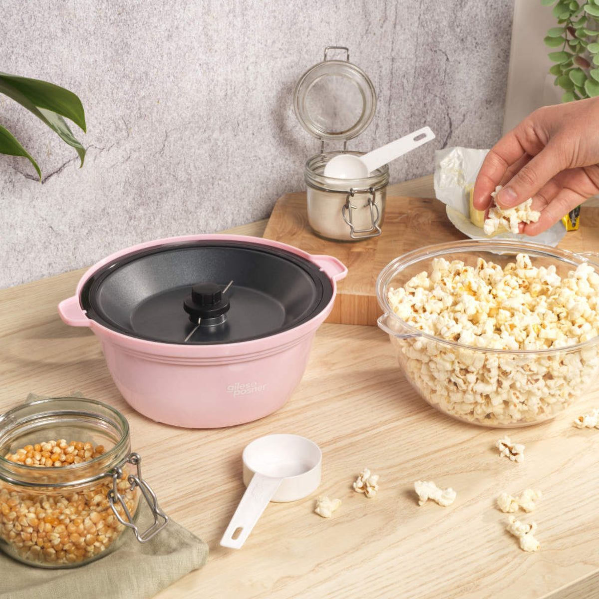 Giles & Posner Sorbet Mini Popcorn Maker, Gloss Pink