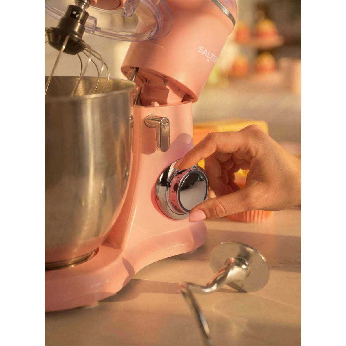 Salter British Bakes Stand Mixer, Pink