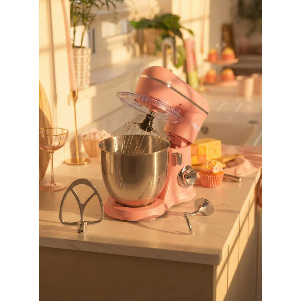 Salter British Bakes Stand Mixer, Pink