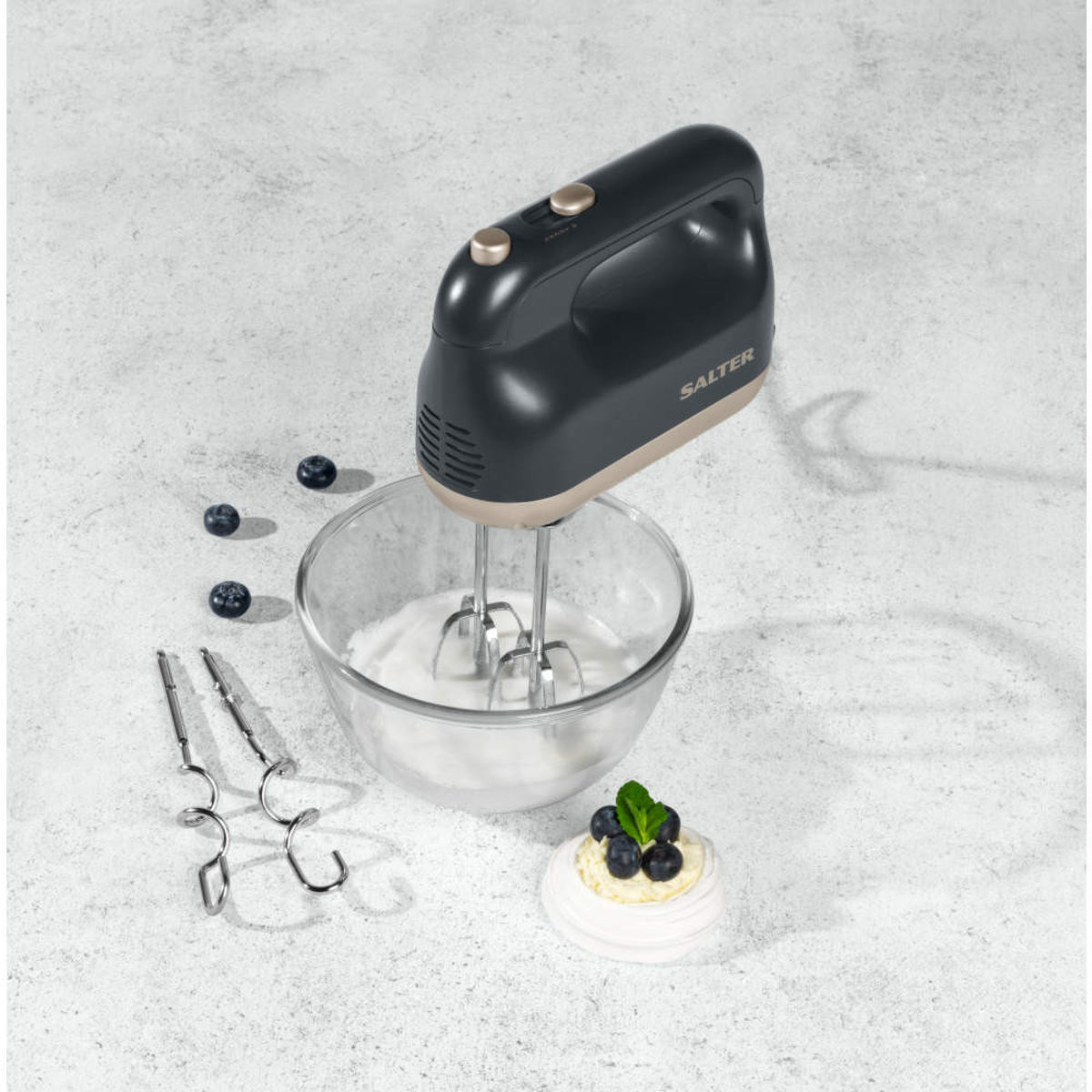Salter Marino Hand Mixer, Blue Grey