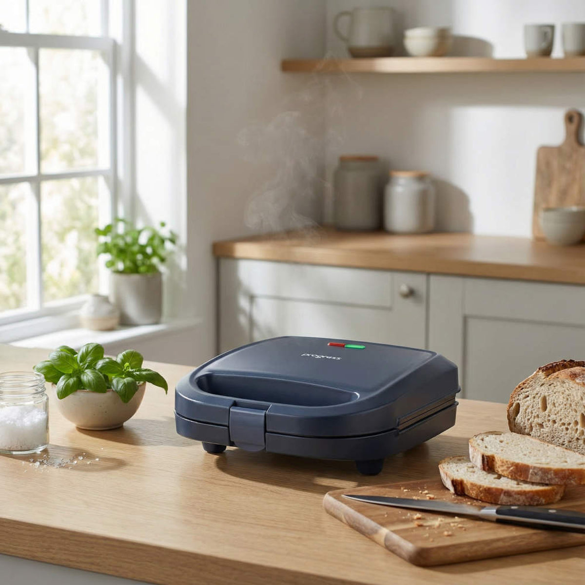 Progress Mellow 2-Slice Sandwich Maker, Blue