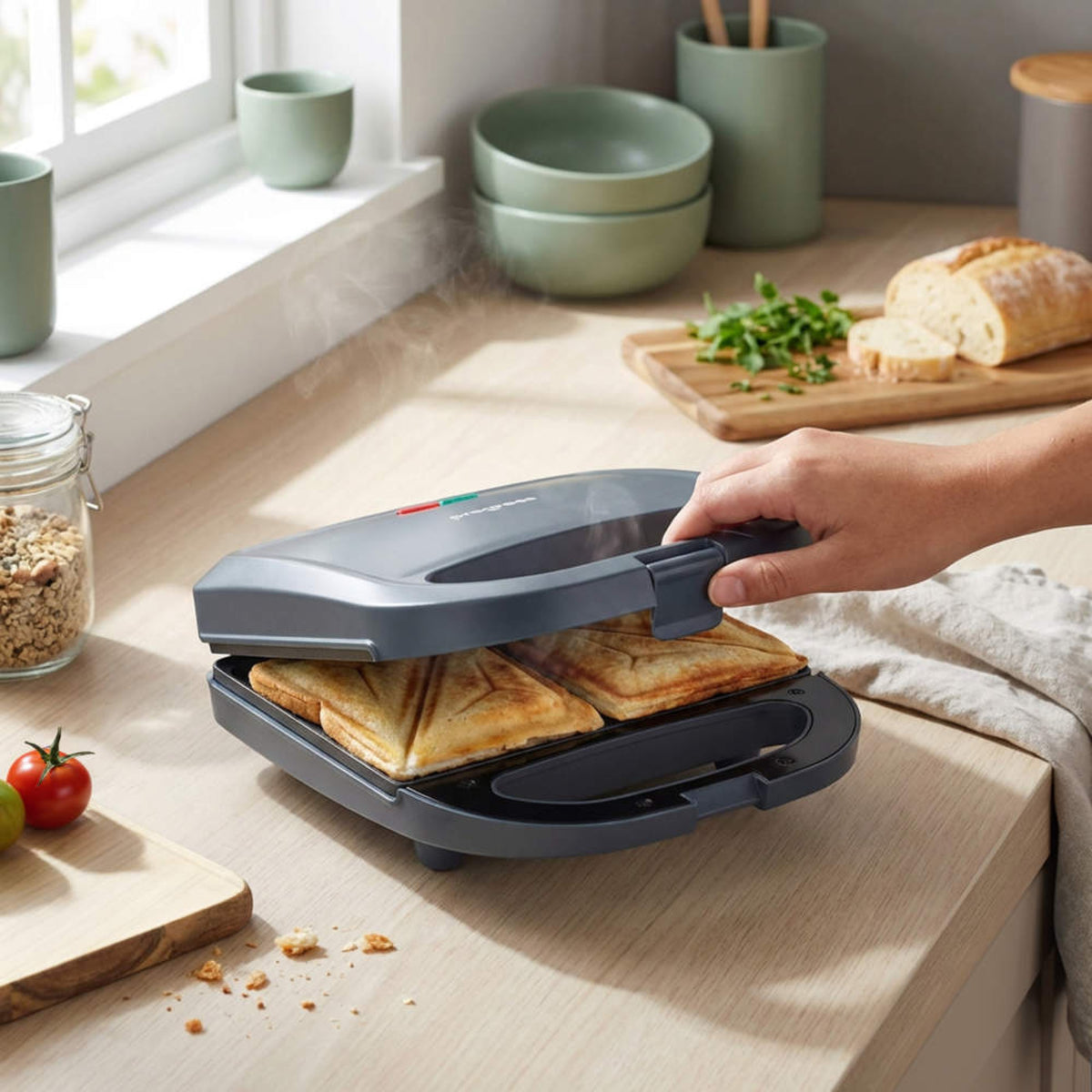 Progress Mellow 2-Slice Sandwich Maker, Blue