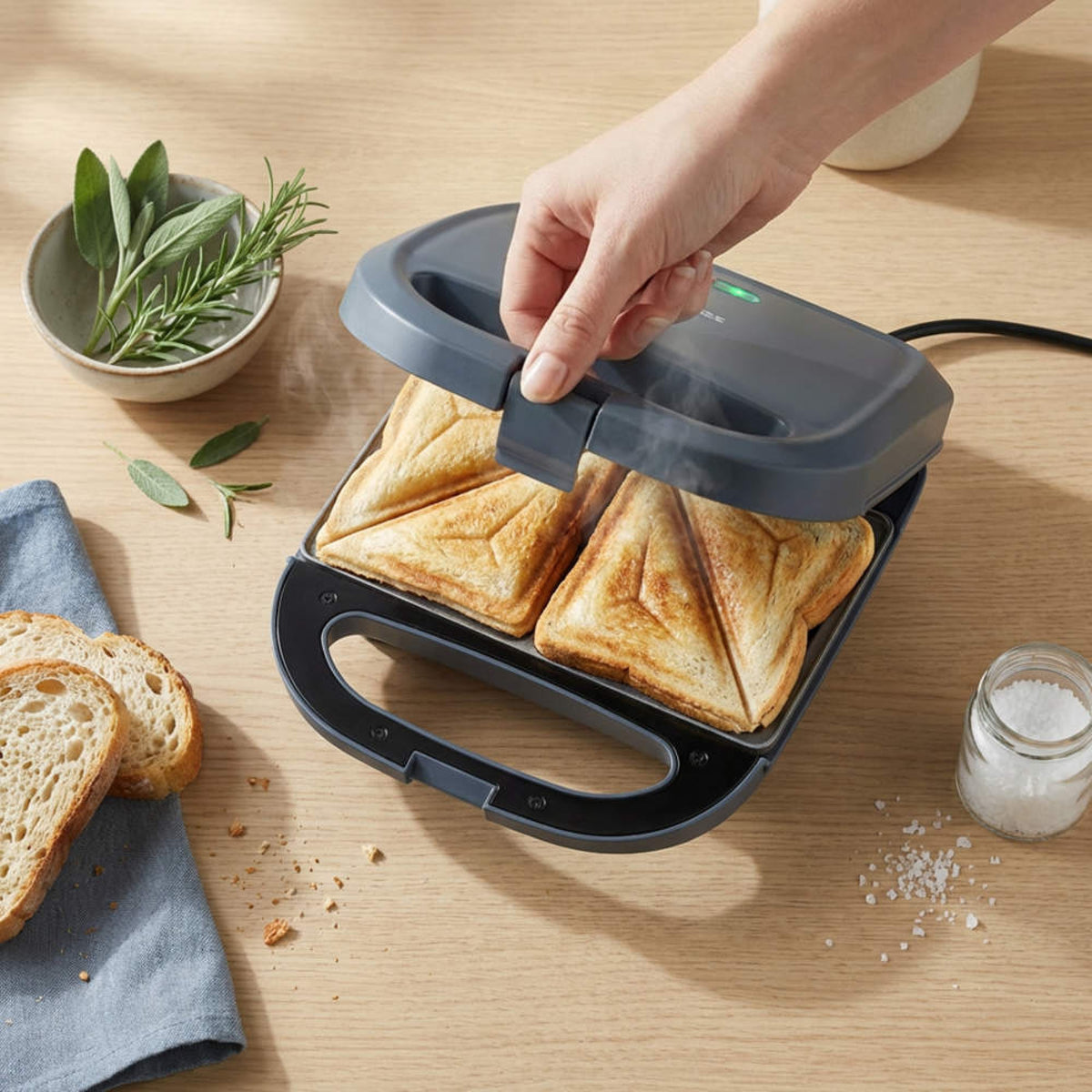 Progress Mellow 2-Slice Sandwich Maker, Blue
