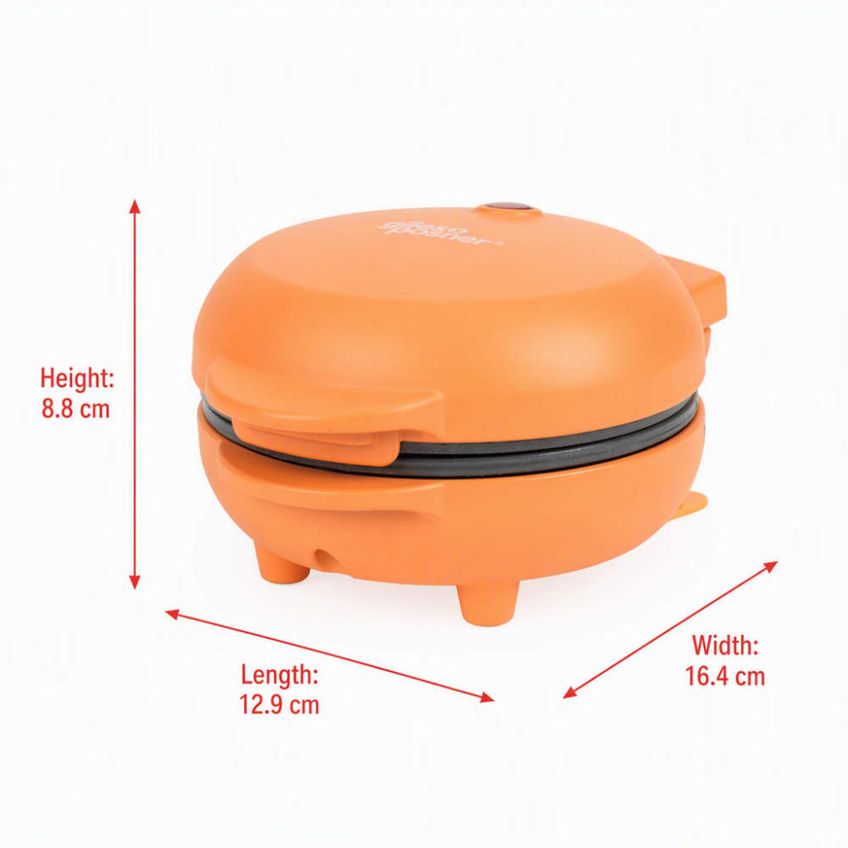 Giles & Posner Funfair Mini Griddle, Matt Orange