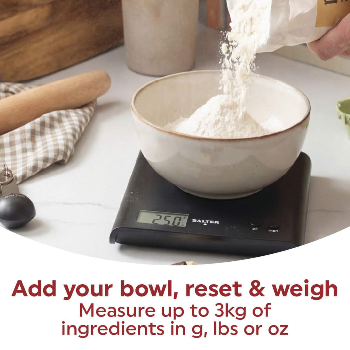 Salter Arc Digital Kitchen Scale, Black