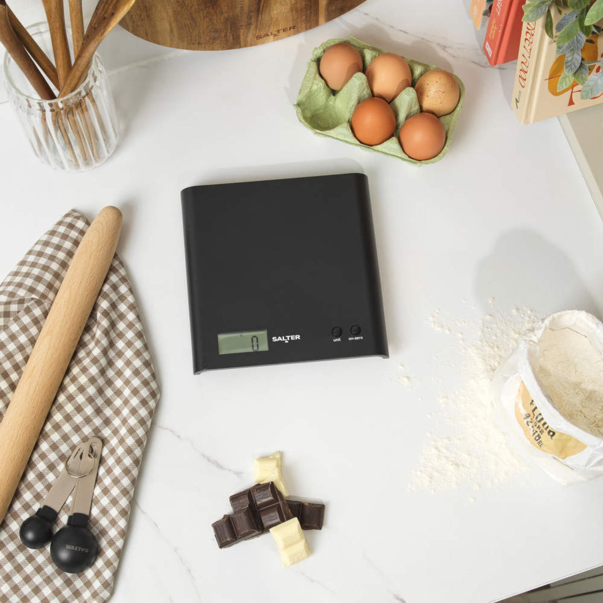 Salter Arc Digital Kitchen Scale, Black