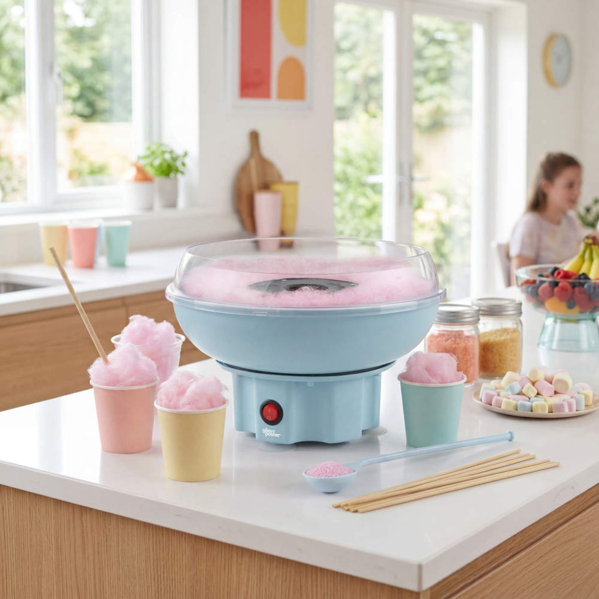Giles & Posner Sorbet Candyfloss Maker, Matt Blue