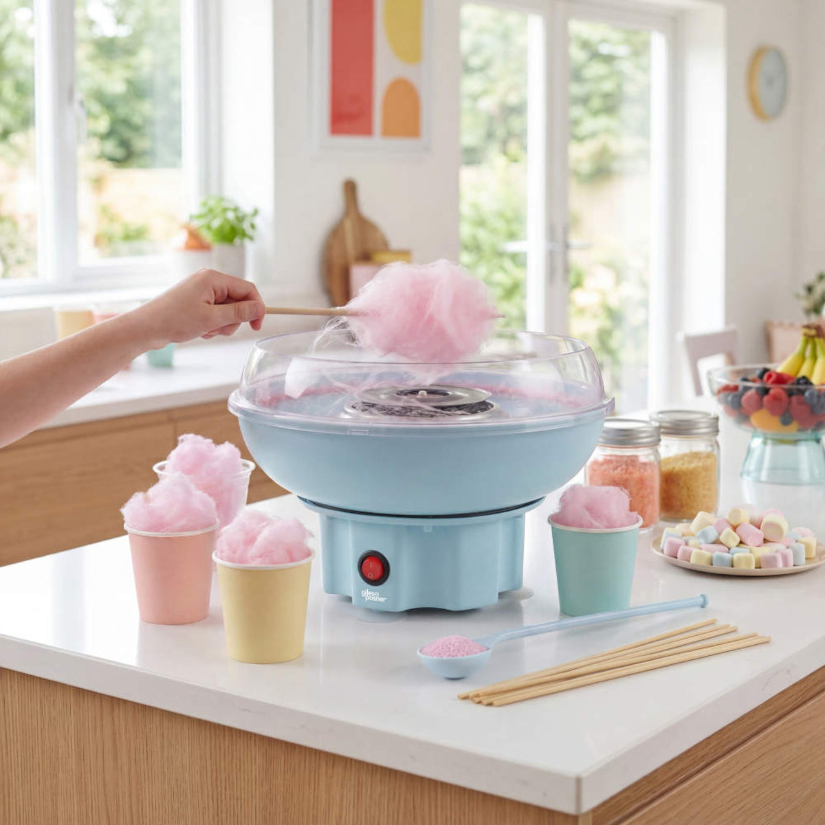 Giles & Posner Sorbet Candyfloss Maker, Matt Blue