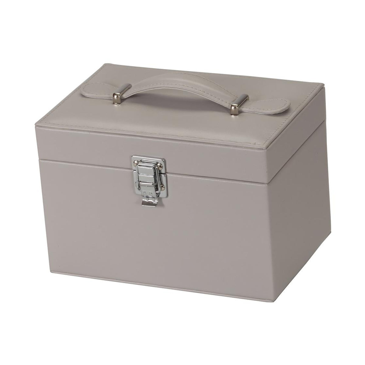 Dove Grey Jewellery Chest with Lift-Out Tray