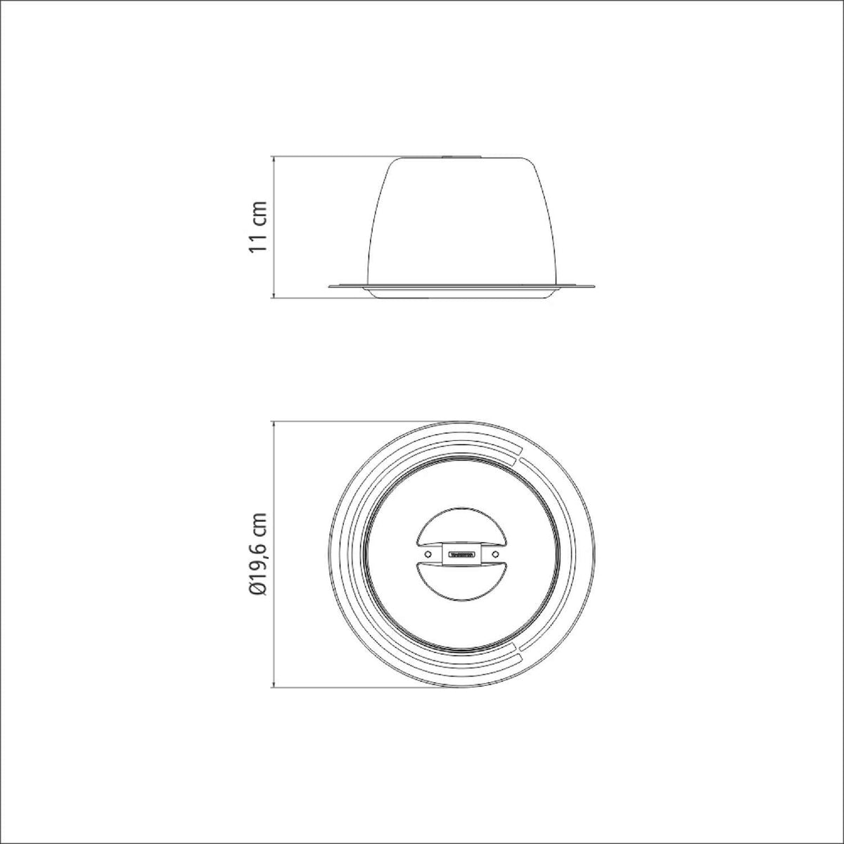 Tramontina Ciclo 20cm Stainless Steel Cheese & Cake Dome