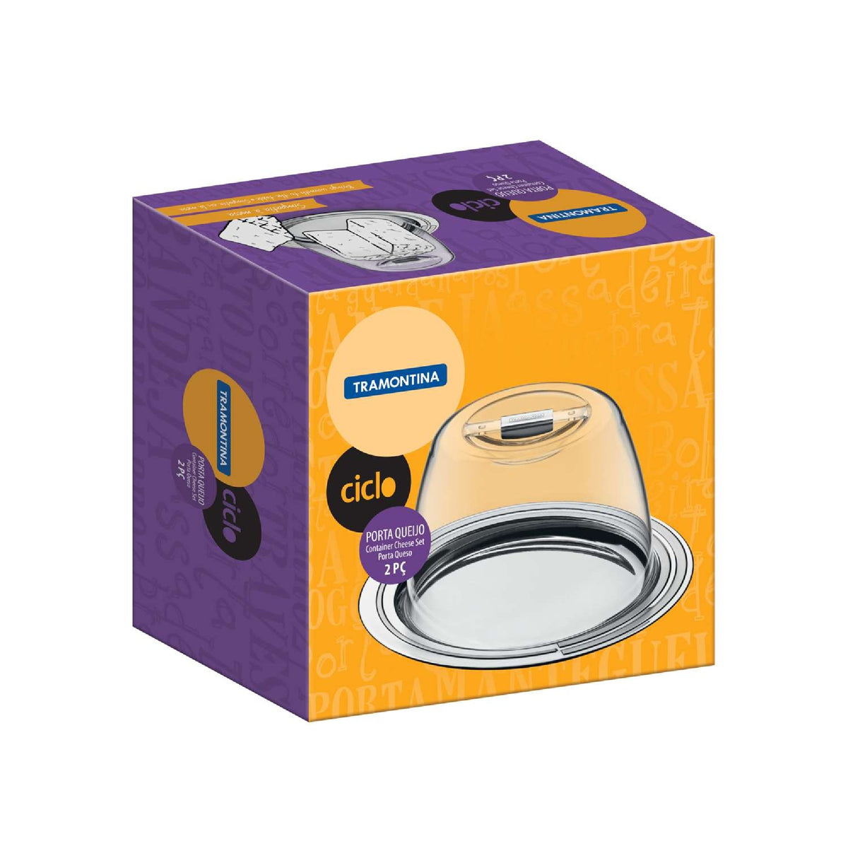 Tramontina Ciclo 20cm Stainless Steel Cheese & Cake Dome