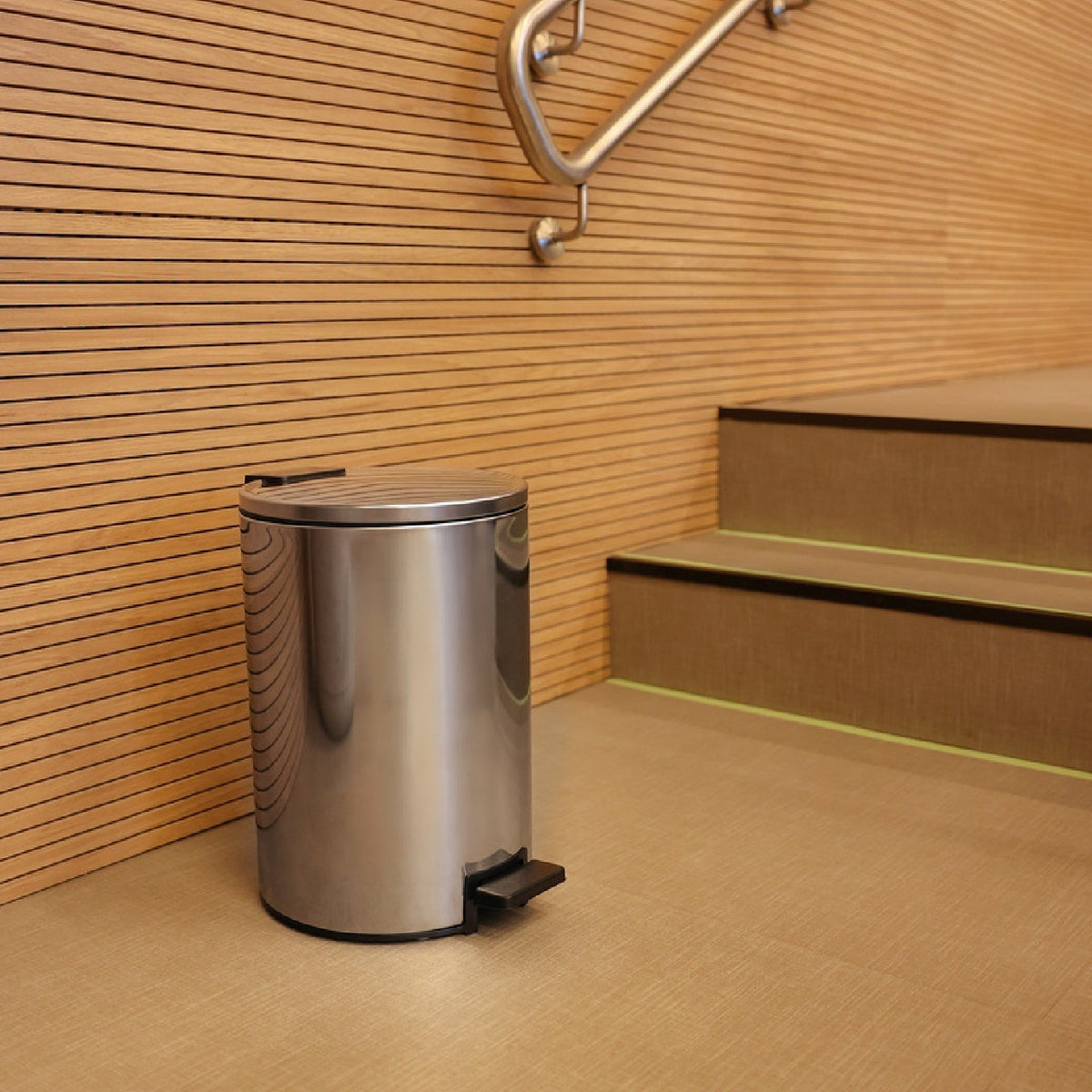 Tramontina Loop 12L Stainless Steel Pedal Bin