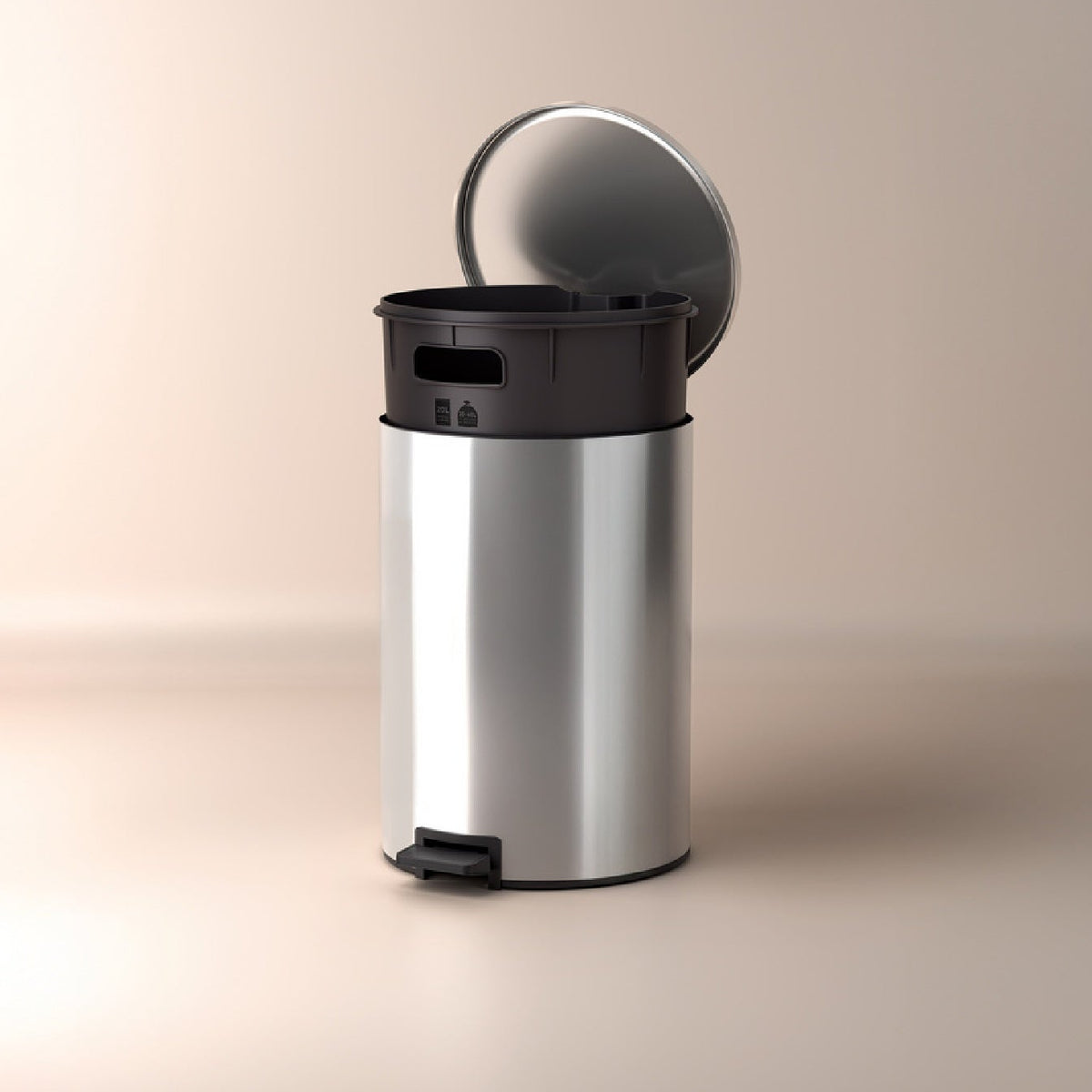 Tramontina Loop 20L Stainless Steel Pedal Bin