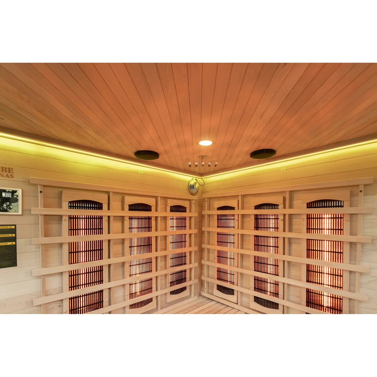 Tribe Athens 3 Corner Infrared Sauna, 3-4 Person - HOME GYM / SAUNA/ ICE BATHS - Beattys of Loughrea