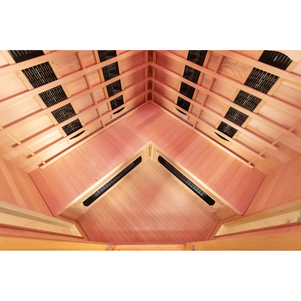 Tribe Madrid 3 Corner Infrared Sauna, 3-4 Person
