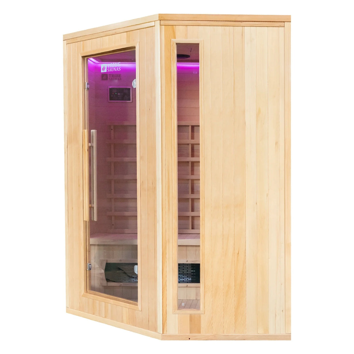 Tribe Madrid 3 Corner Infrared Sauna, 3-4 Person