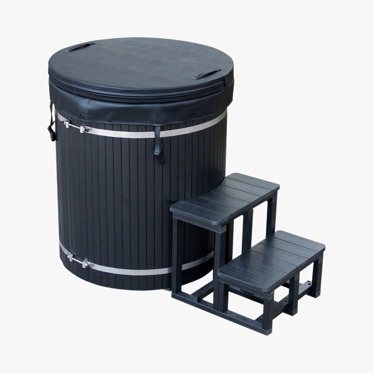 Tribe Boost Ice Bath, Black WPC with Stainless Steel Tank