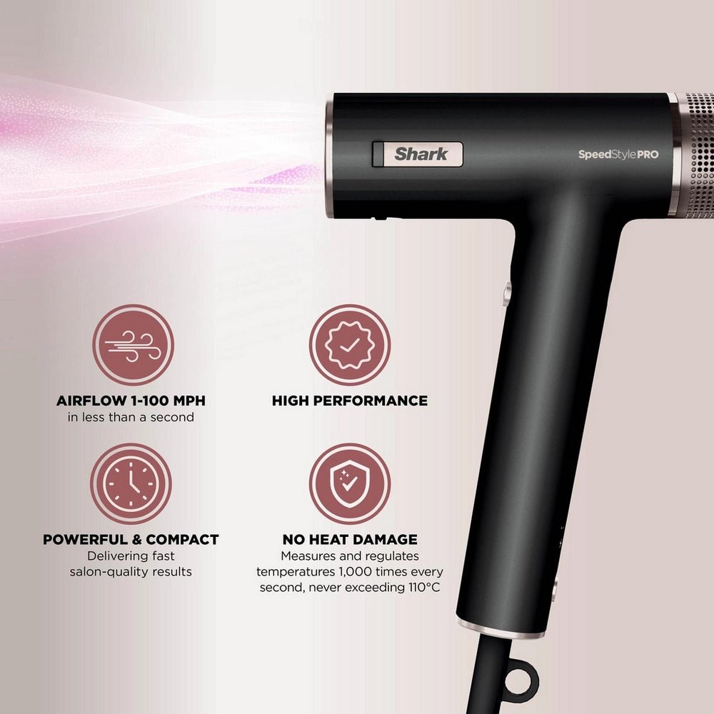 Shark SpeedStyle Pro High-Velocity Hair Dryer System - HAIR DRYER - Beattys of Loughrea