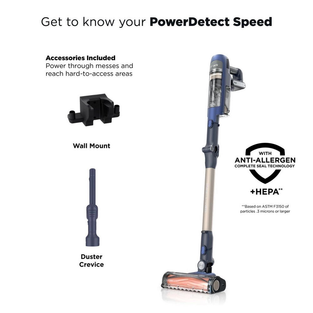 Shark PowerDetect Speed Cordless Vacuum, Ultramarine - VACUUM CLEANER NOT ROBOT - Beattys of Loughrea
