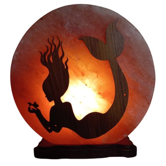 Mermaid and Fish Salt Lamp - TABLE/BEDSIDE LAMPS - Beattys of Loughrea