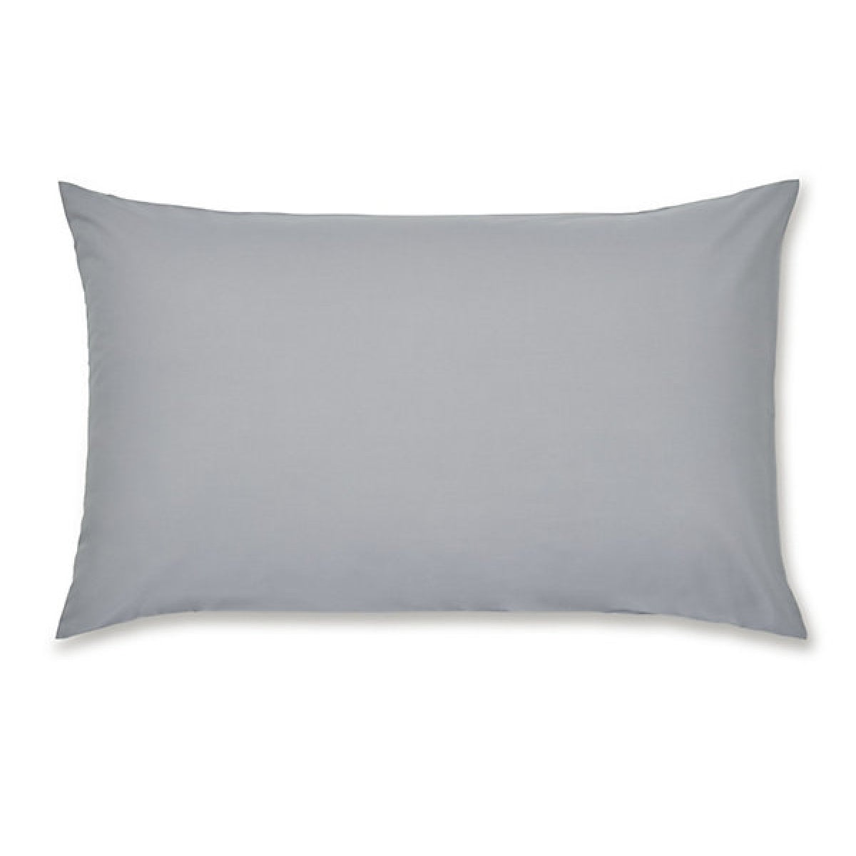 Catherine Lansfield Pillowcases Easy Iron Percale Standard 50 x 75cm Pack of 2 Pillow cases with envelope closure Grey